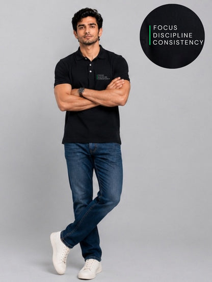 Trader Mindset Black Polo Trading T-Shirt