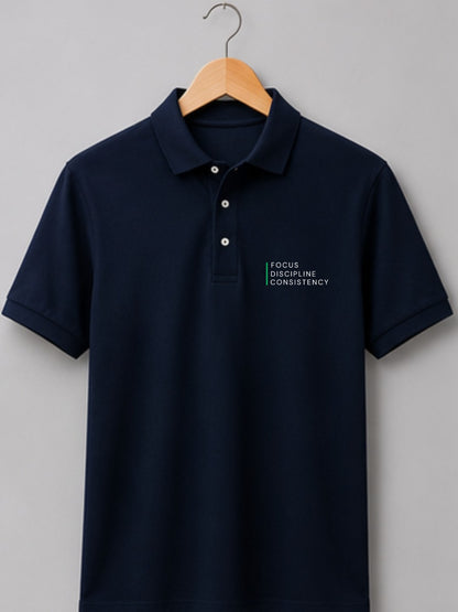 Trader Mindset Navy Blue Polo Trading T-Shirt