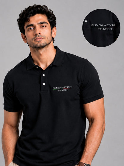 Fundamental Trader Black Polo Trading T-Shirt