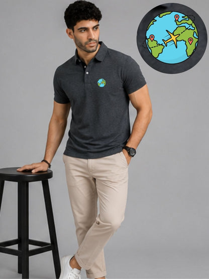 World Globe Polo T-Shirt