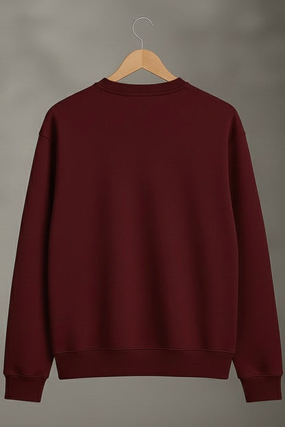 Streetform Sweatshirt-Fleece Cotton-Burgandy