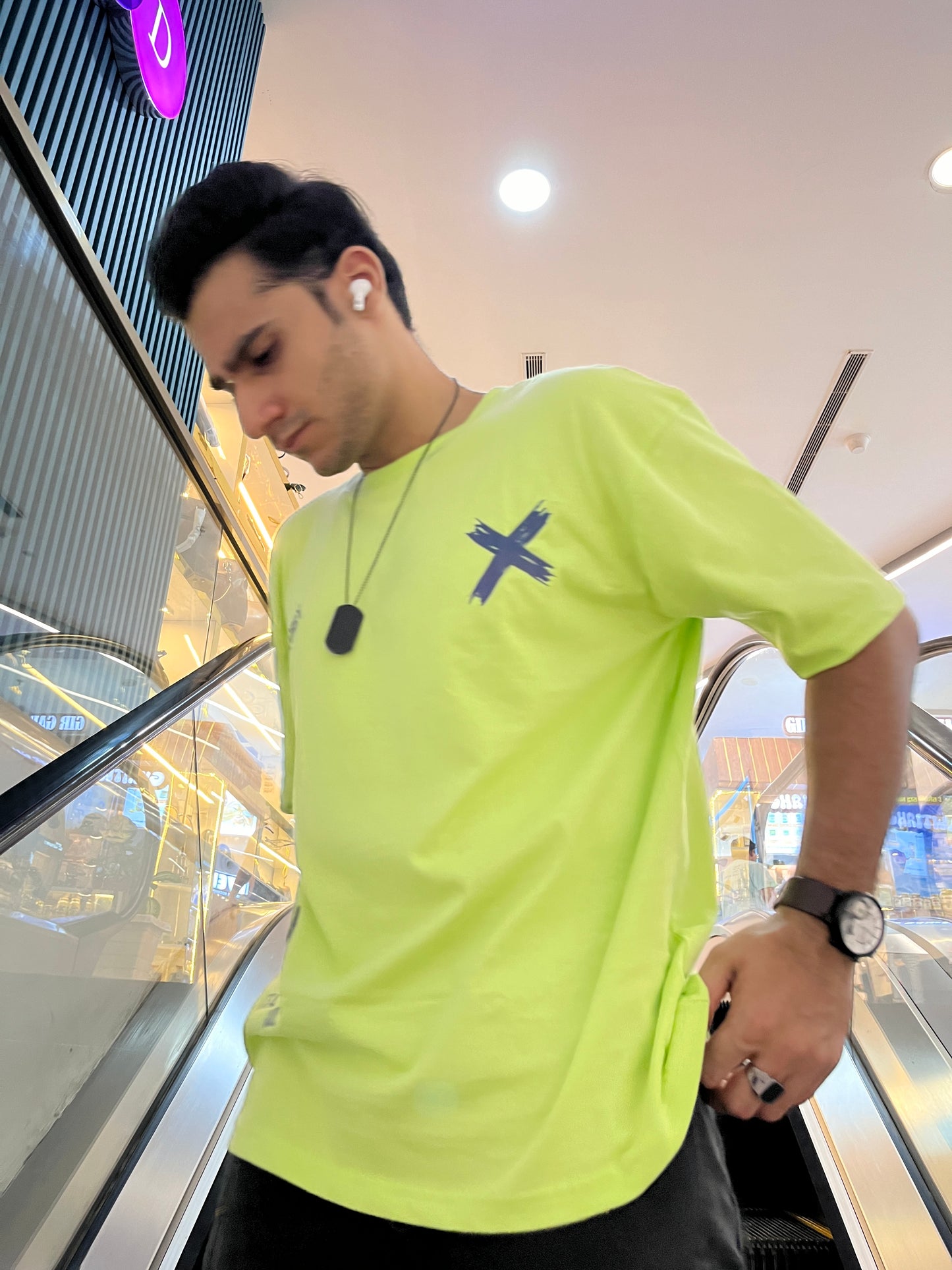 Don't Worry just Smile Printed Oversize T-Shirt