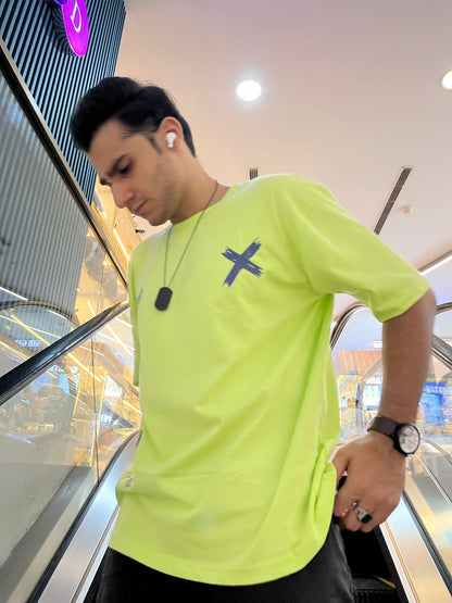 Don't Worry just Smile Printed Oversize T-Shirt