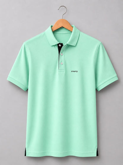 Ice Green Premium Plain Polo T-Shirt for Men
