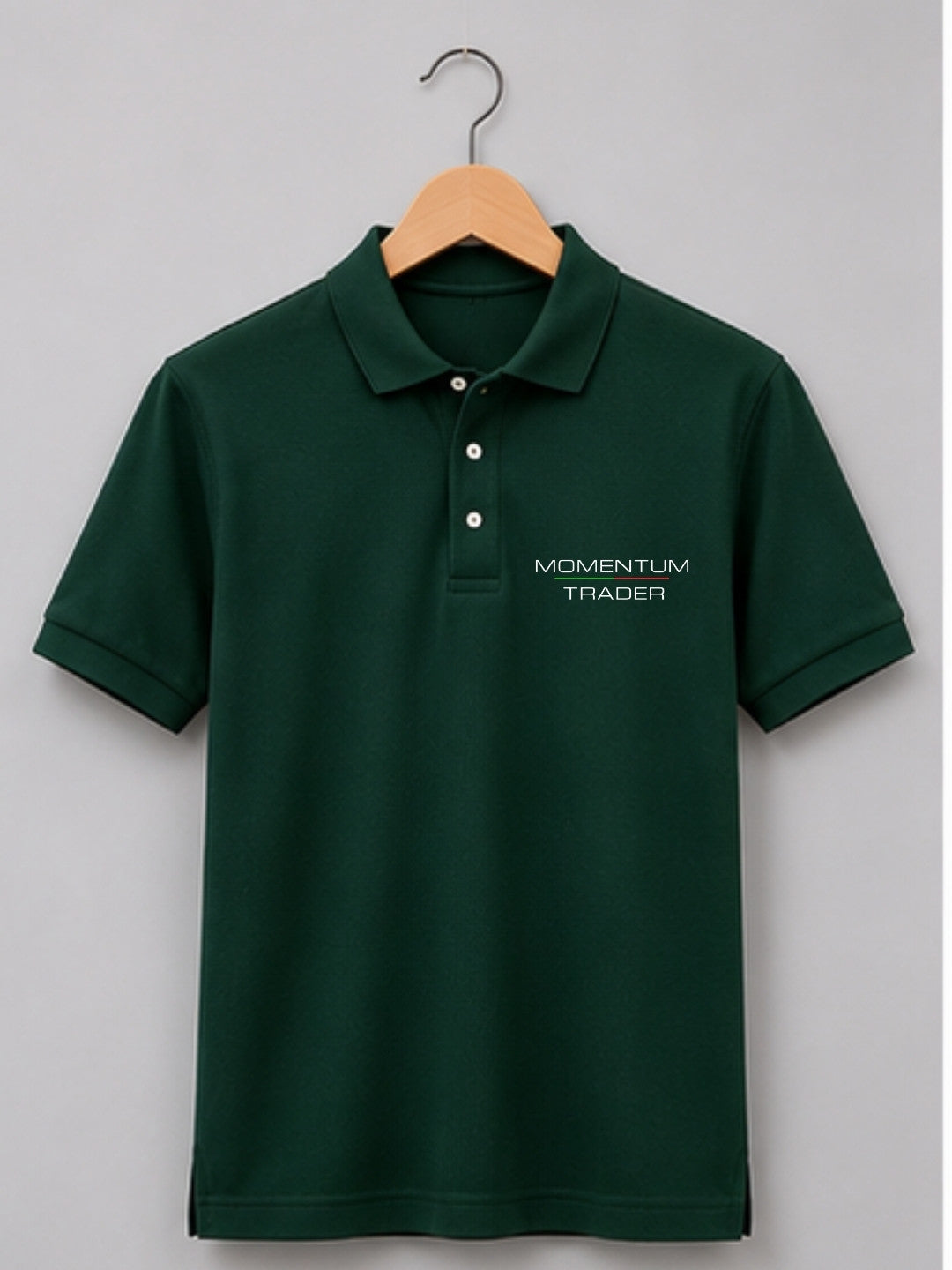 Momentum Trader Pine Green Polo Trading T-Shirt