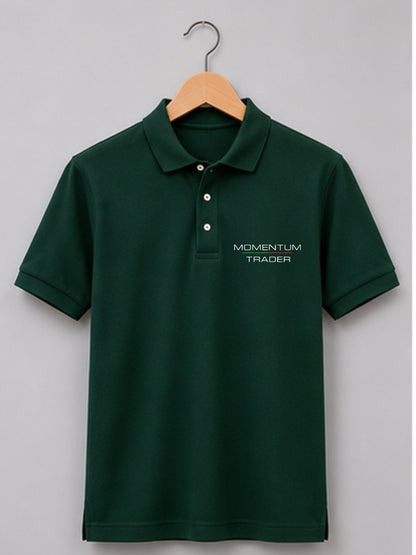 Momentum Trader Pine Green Polo Trading T-Shirt