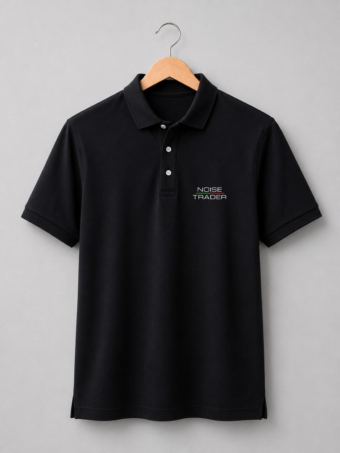 Noise Trader Black Polo Trading T-Shirt
