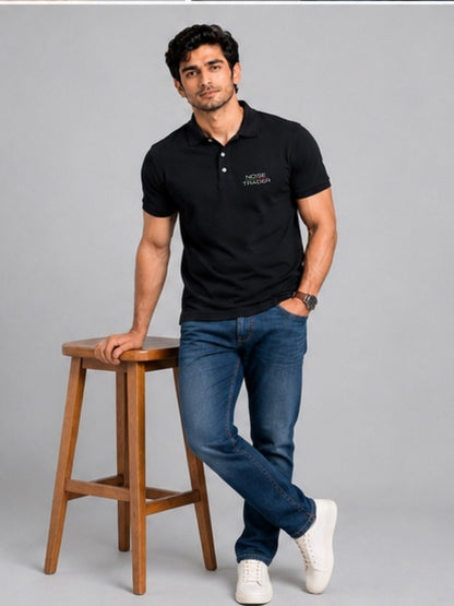 Noise Trader Black Polo Trading T-Shirt