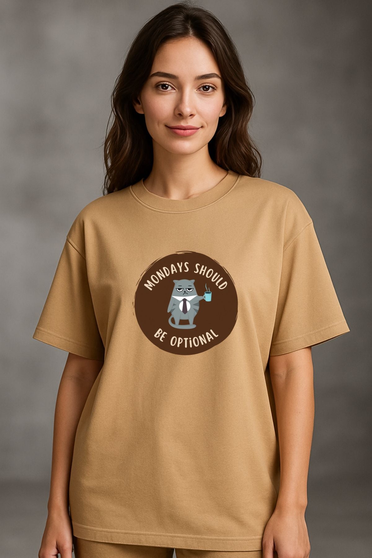 Monday Optional Printed Oversize T-Shirt
