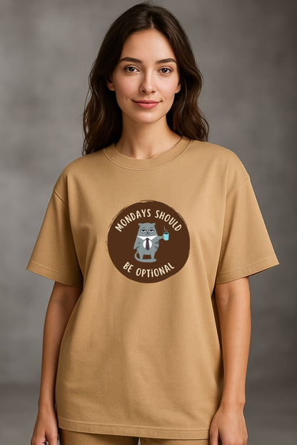 Monday Optional Printed Oversize T-Shirt