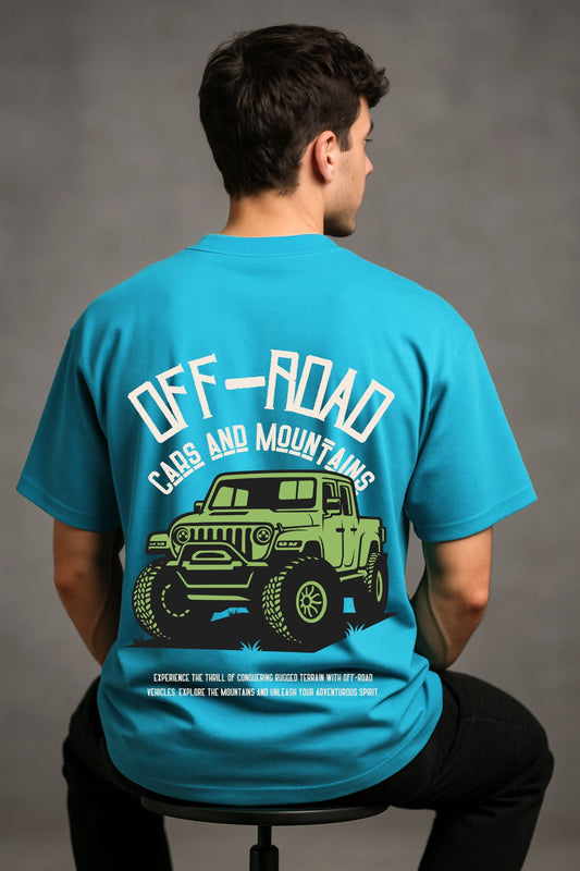 Off Road Car Printed Oversize T-Shirt