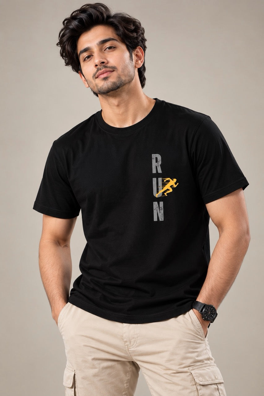 Sprint Run Unisex Printed T-Shirt