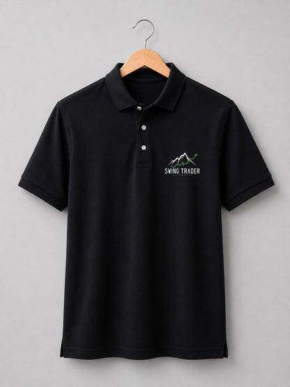 Swing Trader Black Polo Trading T-Shirt