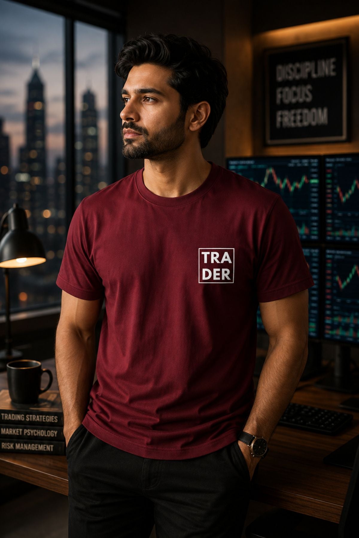 Stock Market Trader Printed Unisex Trading T-Shirt