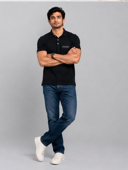 Trading Zone Black Polo Trading T-Shirt