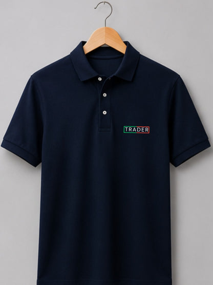 Trading Zone Navy Blue Polo Trading T-Shirt