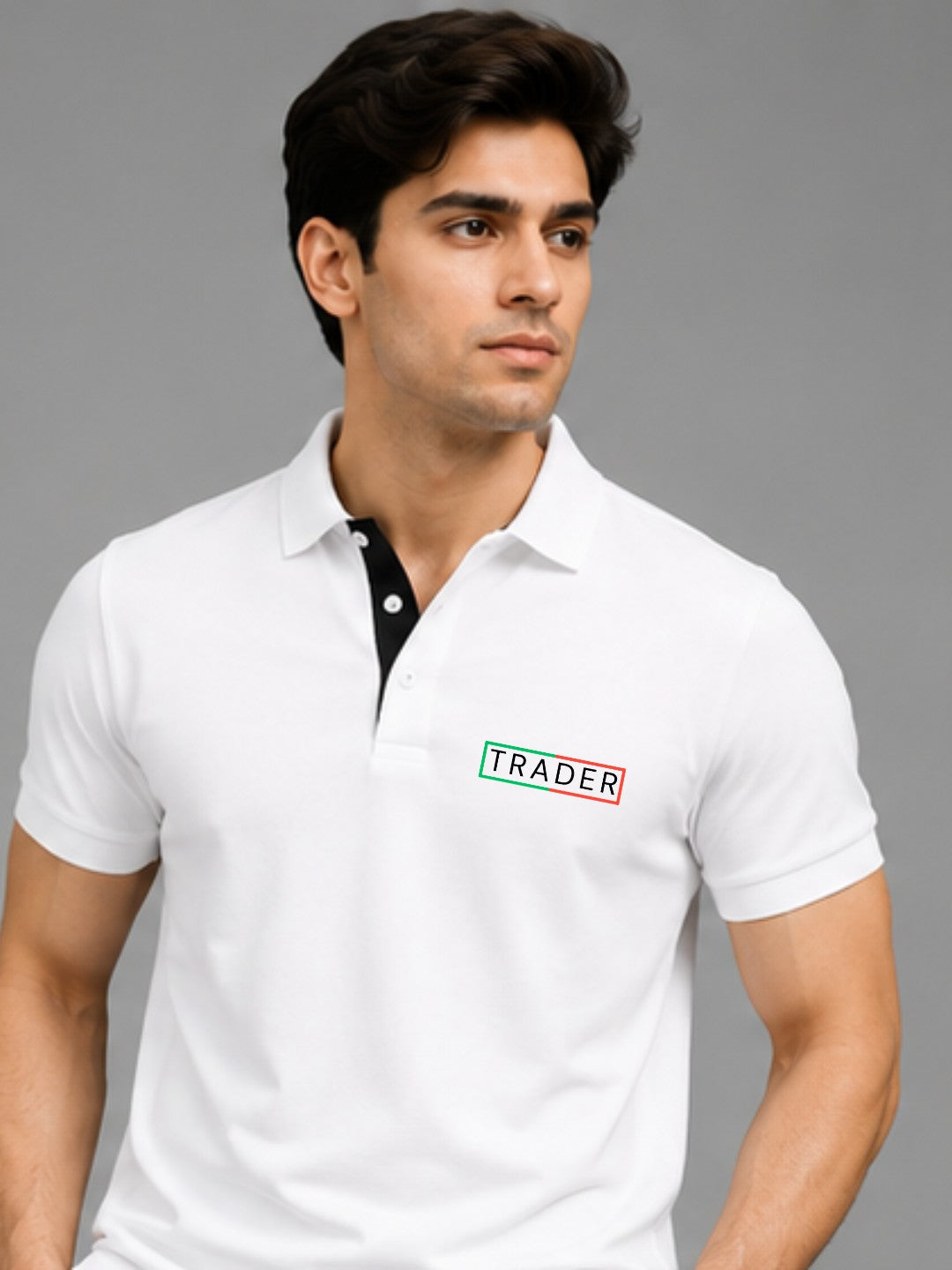 Trading Zone White Polo Trading T-Shirt