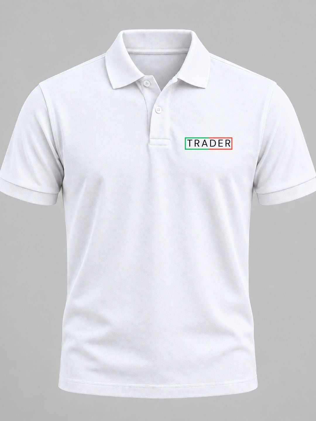 Trading Zone Cotton White Polo Trading T-Shirt