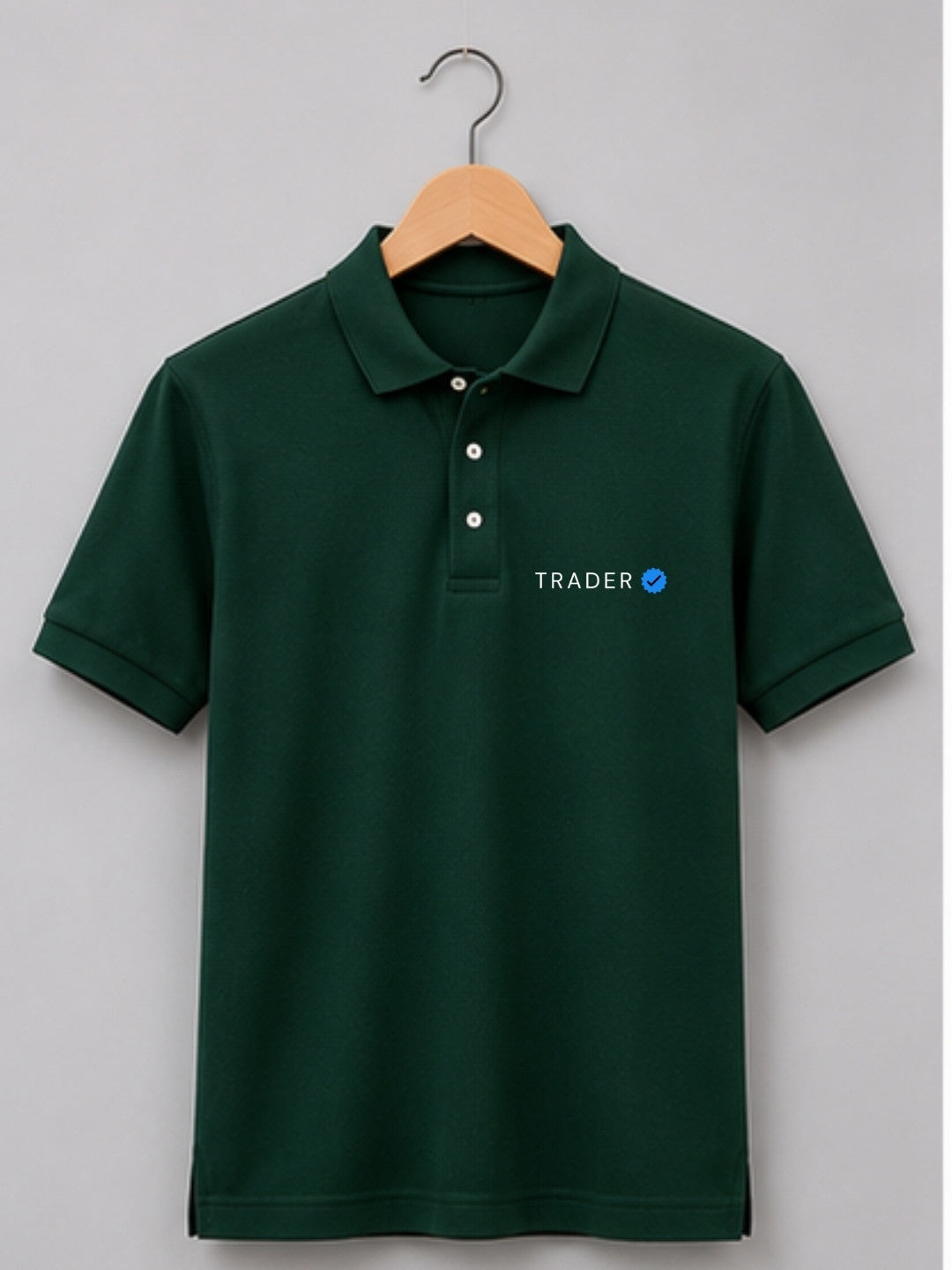 Verified Trader Pine Green Polo Trading T-Shirt