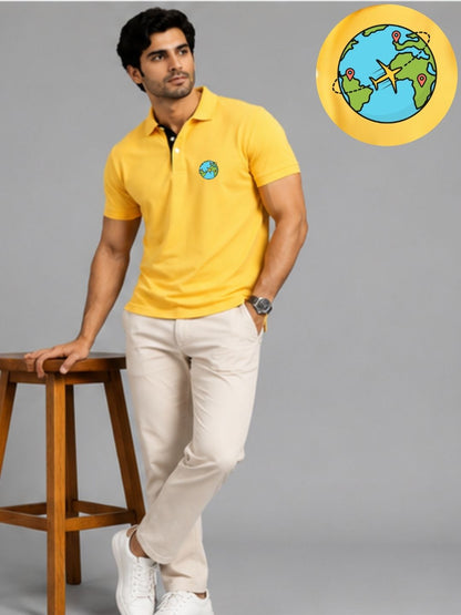 World Globe Polo T-Shirt