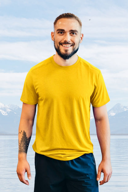 Yellow Premium Plain T-Shirt