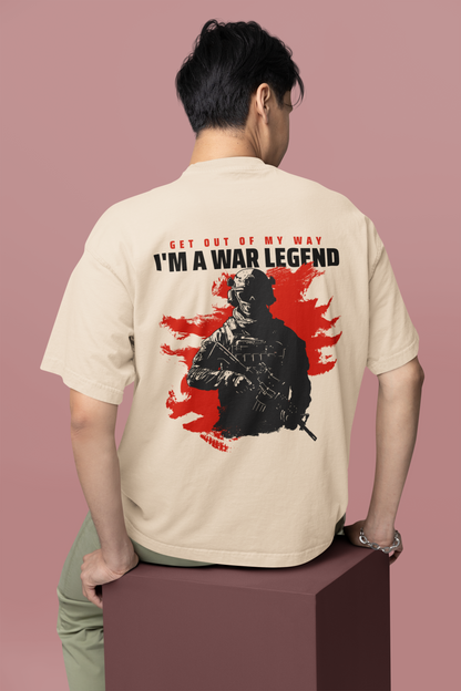 War Legend Soldier Printed Oversize T-Shirt