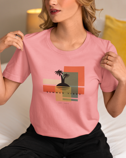 Summer Vibes Beach Printed Unisex T-Shirt