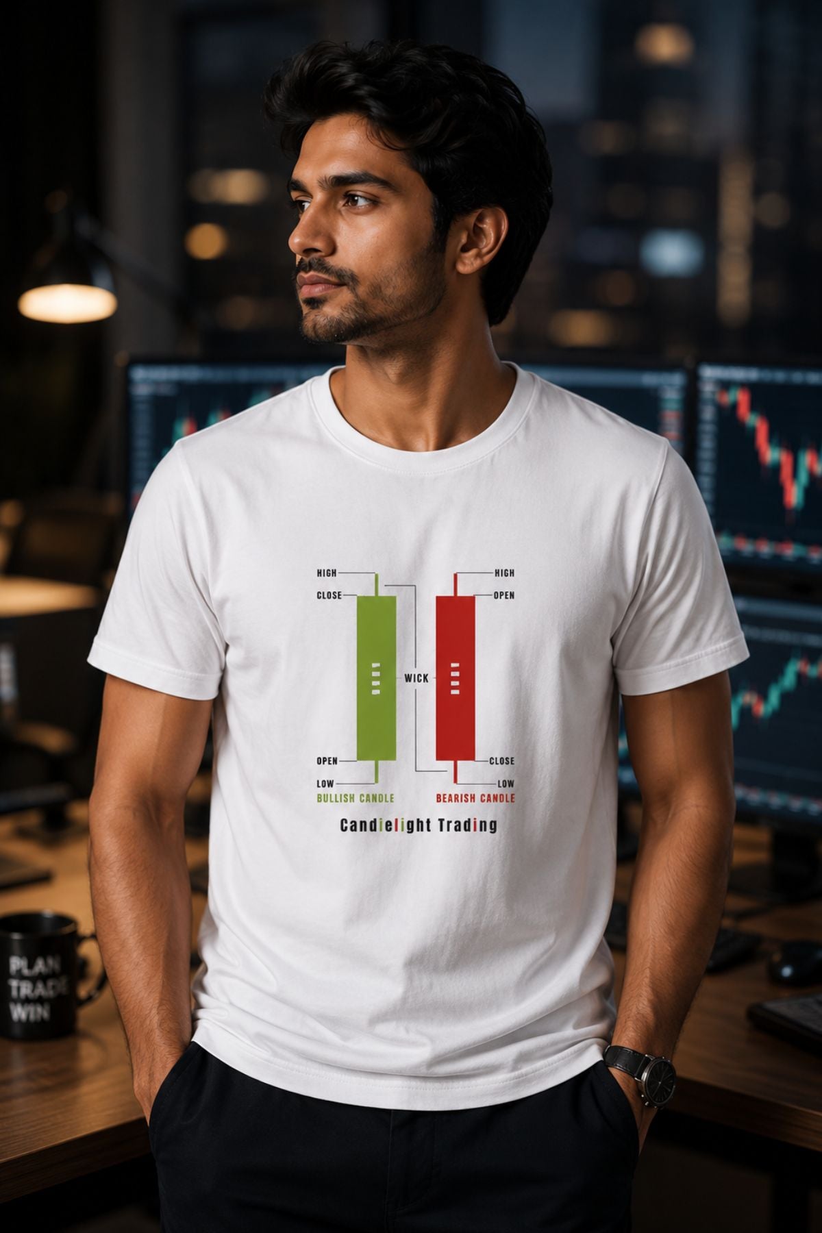 Candlelight Trading Unisex Printed Trading T-Shirt