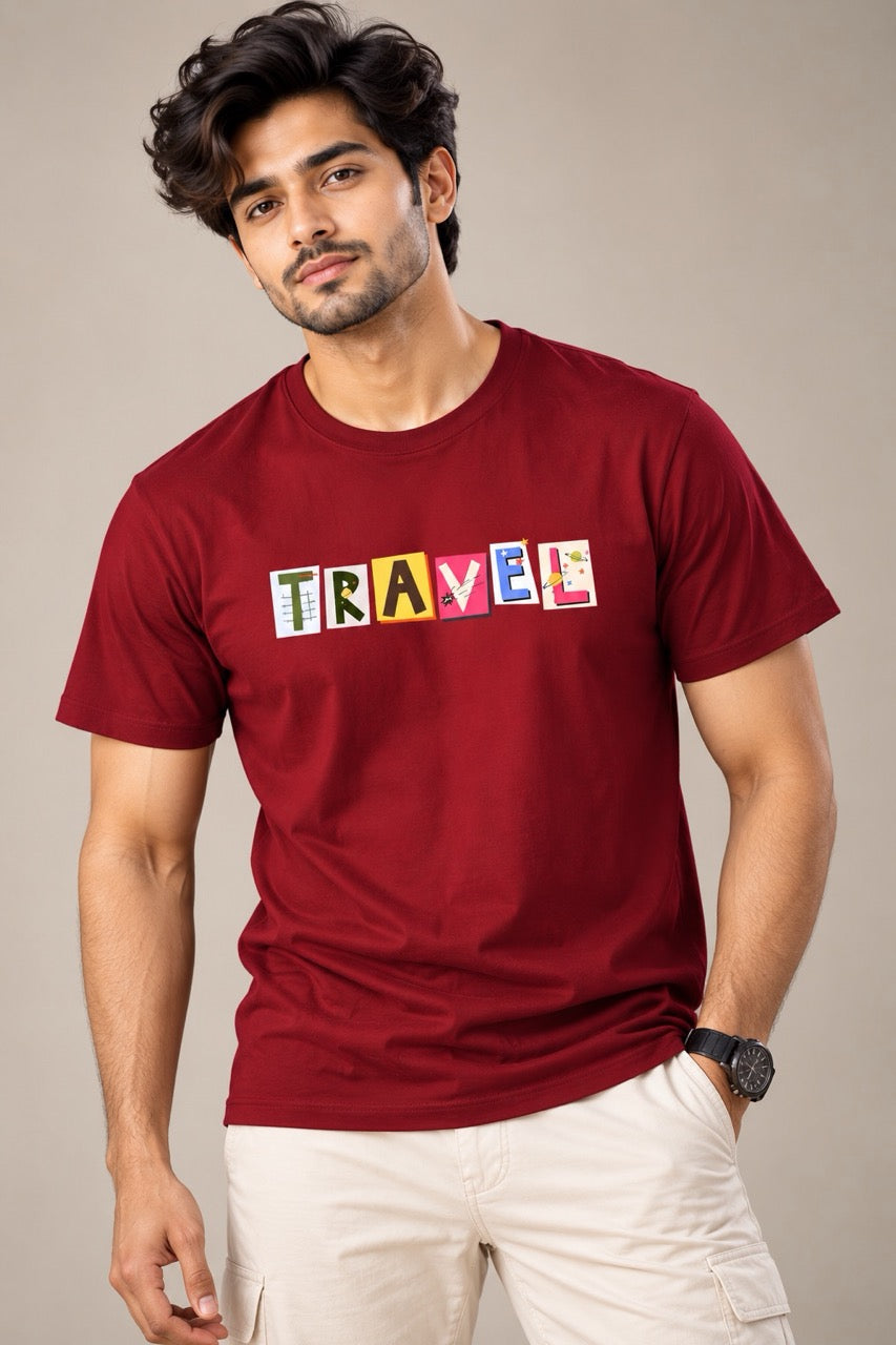 Travel Colorful Printed Unisex T-Shirt