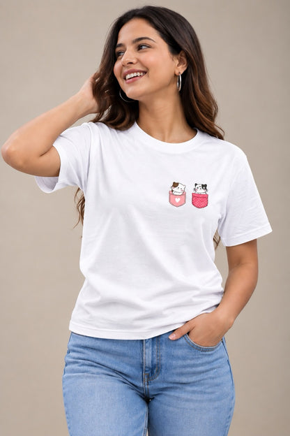 Cute Kitty PK-RD Unisex T-Shirt
