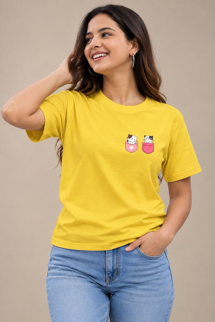 Cute Kitty PK-RD Unisex T-Shirt