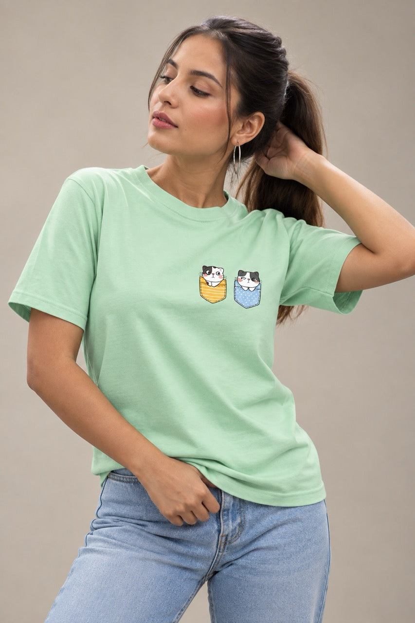 Cute Kitty Yl-BL Unisex T-Shirt