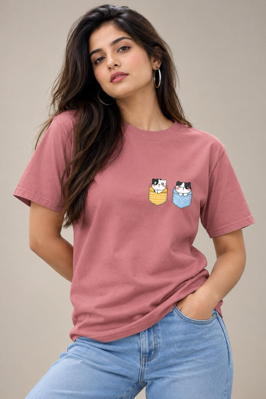 Cute Kitty Yl-BL Unisex T-Shirt