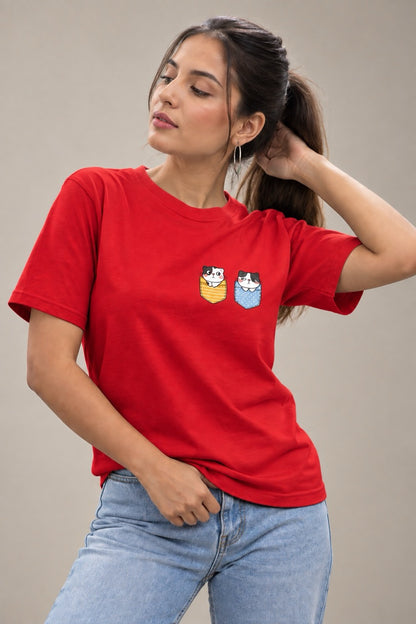 Cute Kitty Yl-BL Unisex T-Shirt