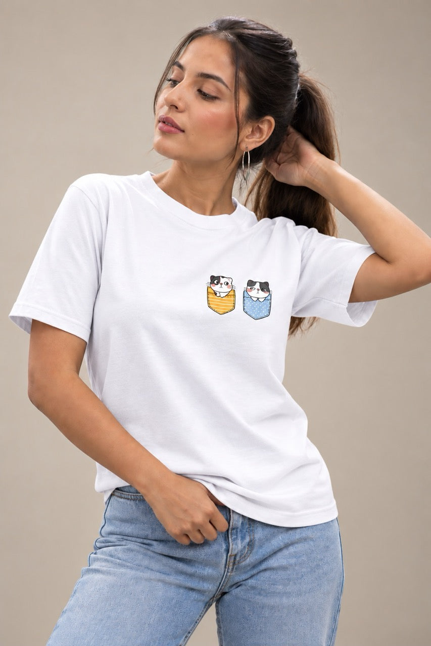 Cute Kitty Yl-BL Unisex T-Shirt