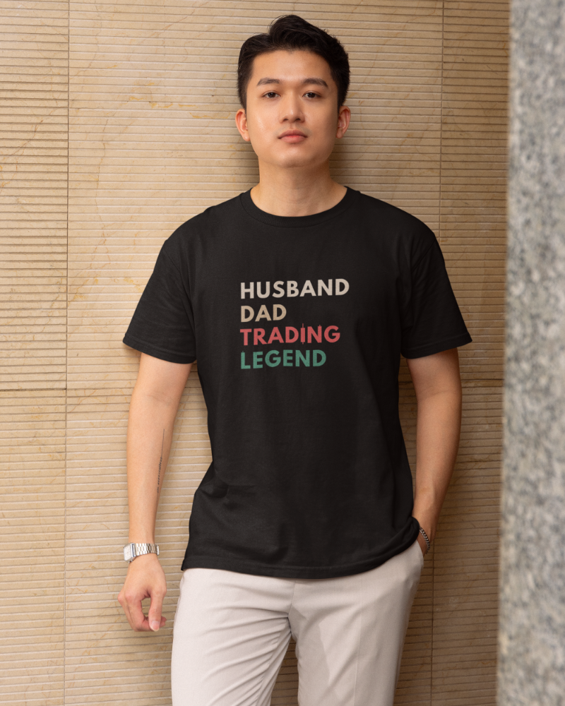 Husband Dad Trader Legend Printed Unisex T-Shirt