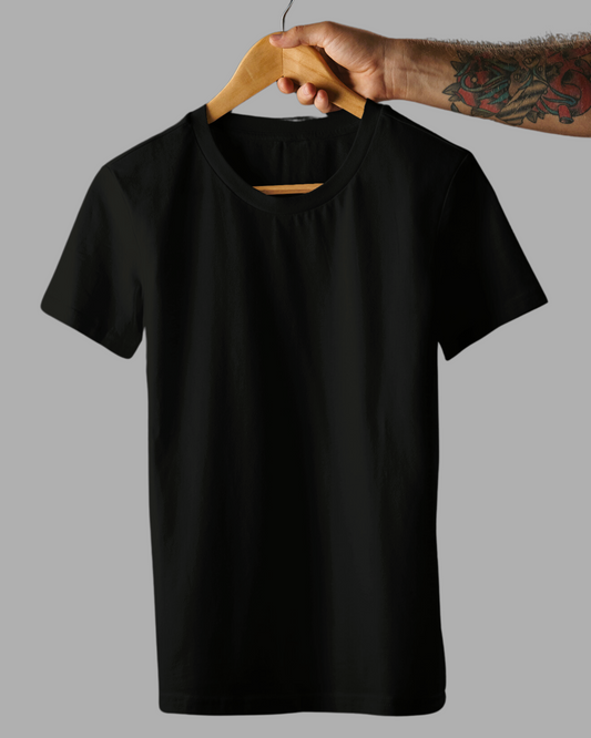 Black Premium Plain T-Shirt