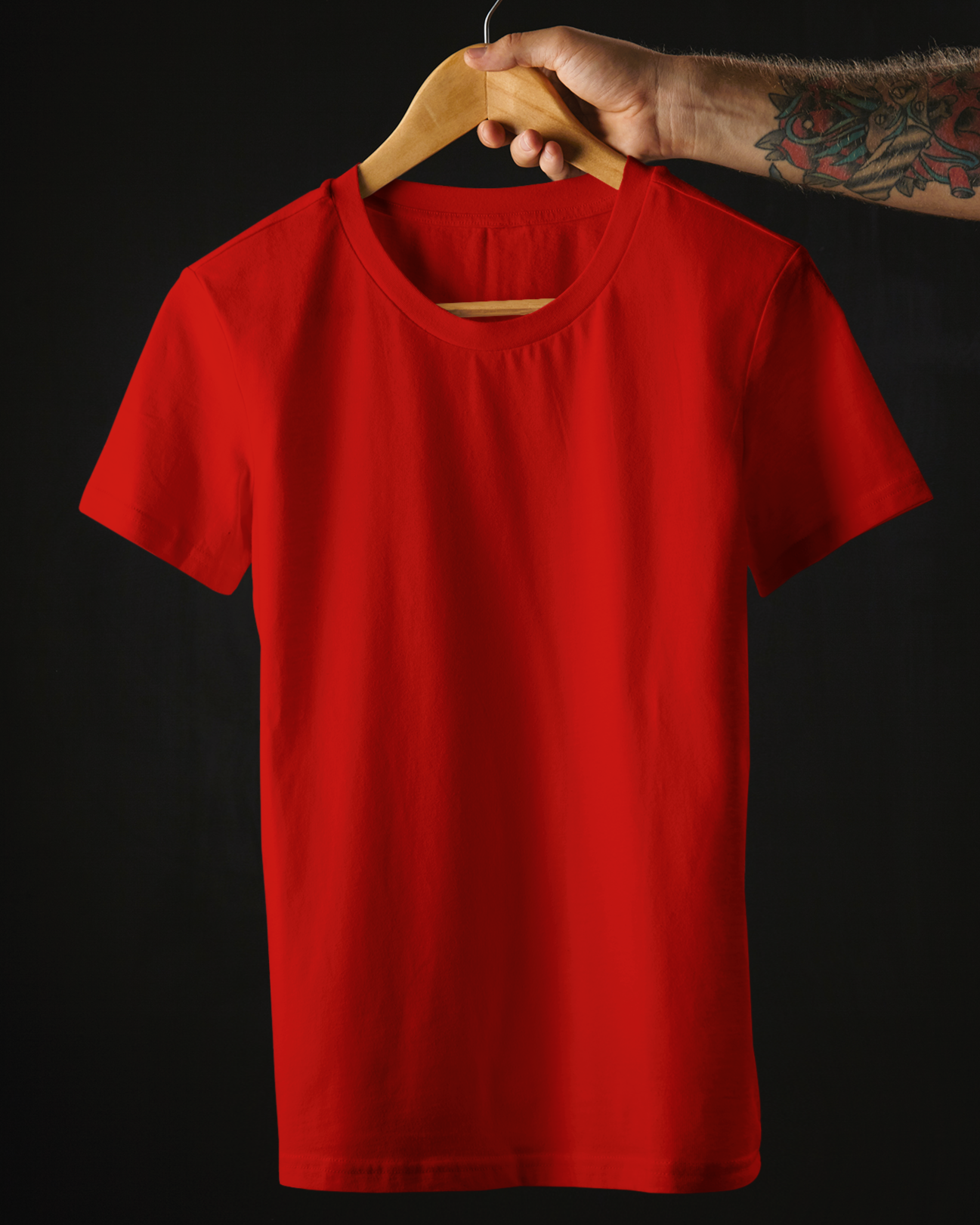 Red Premium Plain T-Shirt