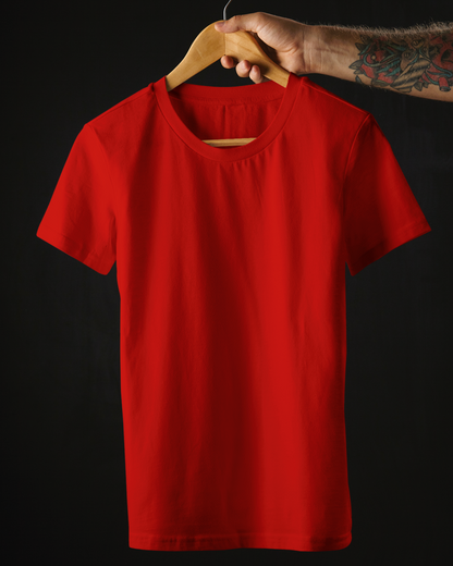 Red Premium Plain T-Shirt