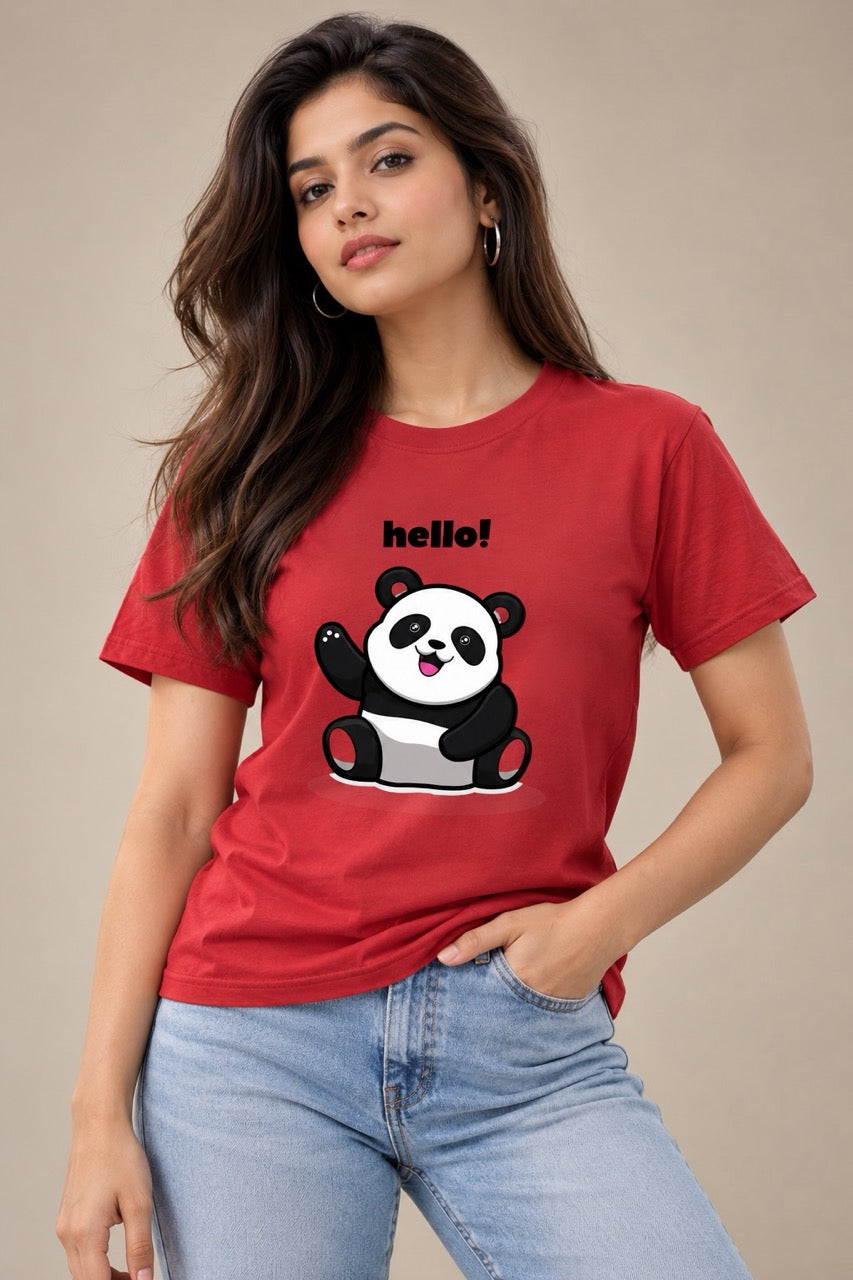 Hello Panda Unisex T-Shirt
