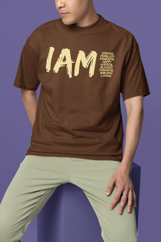 I AM Printed Oversize T-Shirt