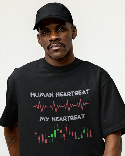 Trader Heartbeat Printed Oversize T-Shirt