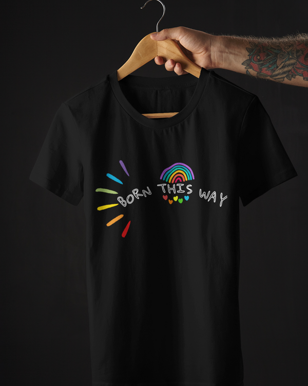 Buy Online Born This Way Unisex Printed Tee from FAFO Fafo Store