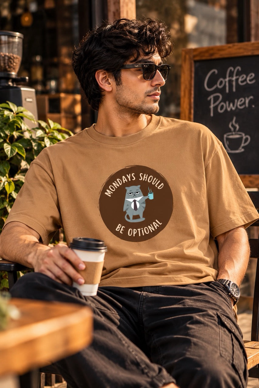 Monday Optional Printed Oversize T-Shirt