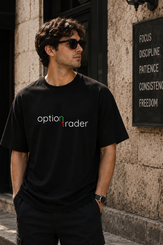 Option Trader Oversize Printed Trading T-Shirt