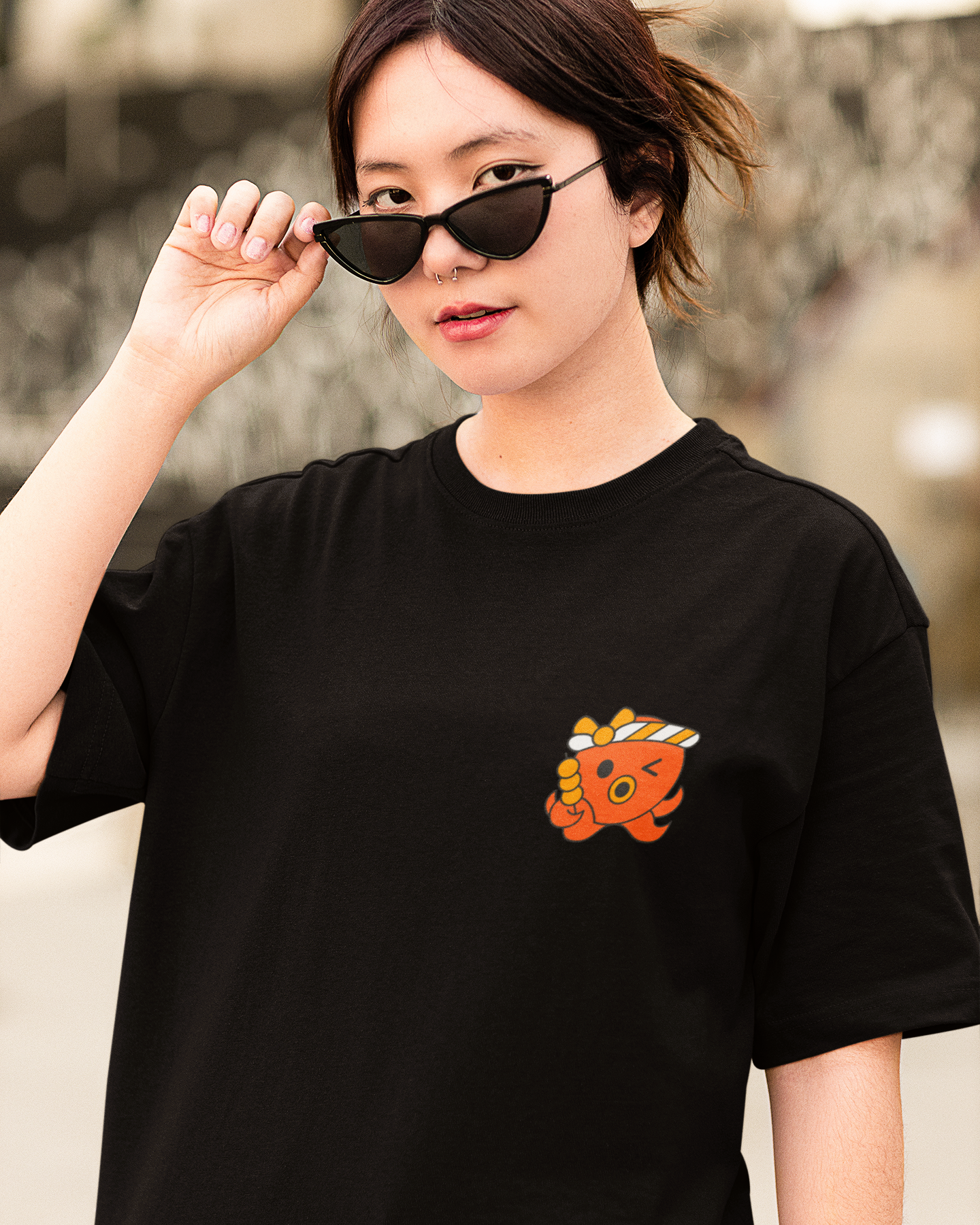 Tako Yaki Printed Oversize T-Shirt