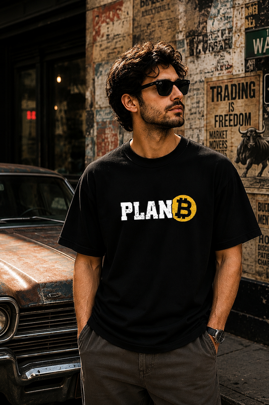 Plan B Crypto Oversize Printed Trading T-Shirt