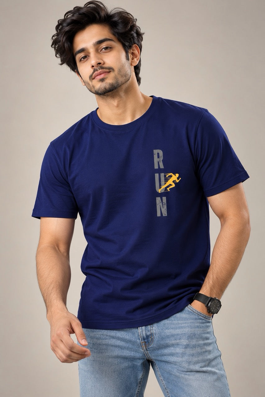 Sprint Run Unisex Printed T-Shirt