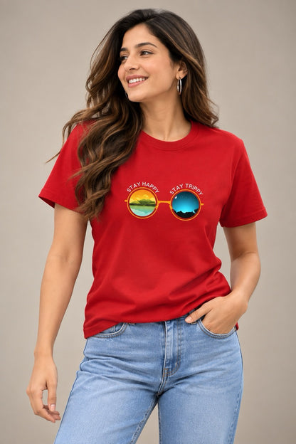 Stay Happy Goggles Unisex T-Shirt