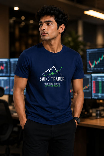 Swing Trader Printed Unisex Trading T-Shirt